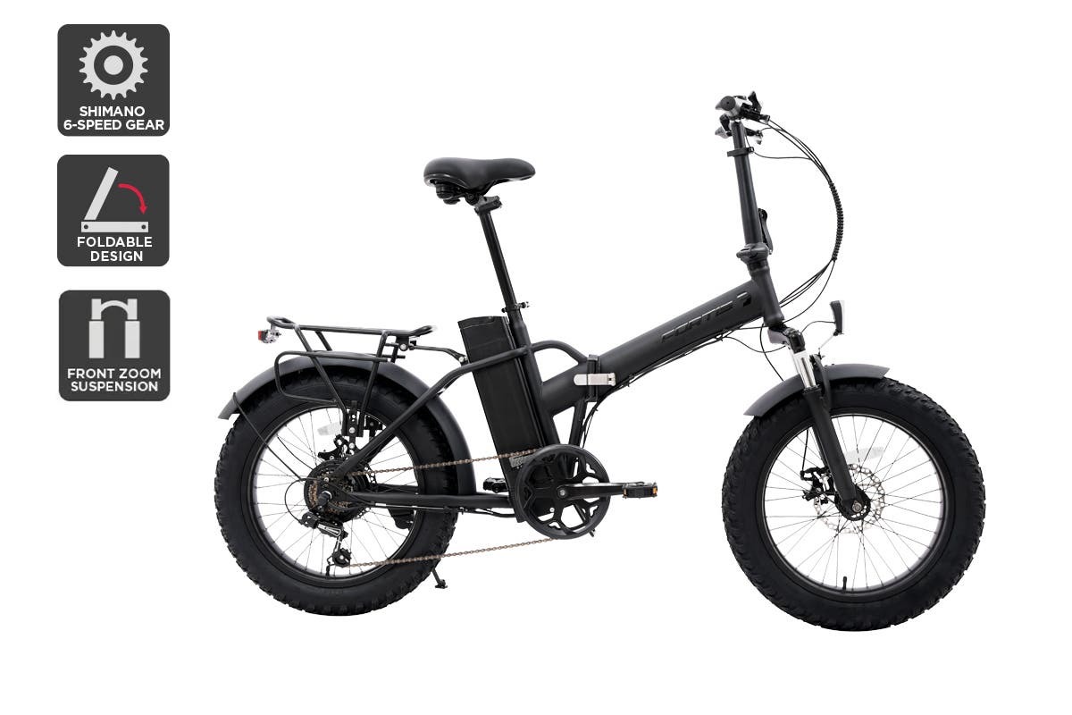 Buy Fortis Shimano 6Speed 20" Fat Tyre Foldable Electric Bike at Mighty Ape Australia