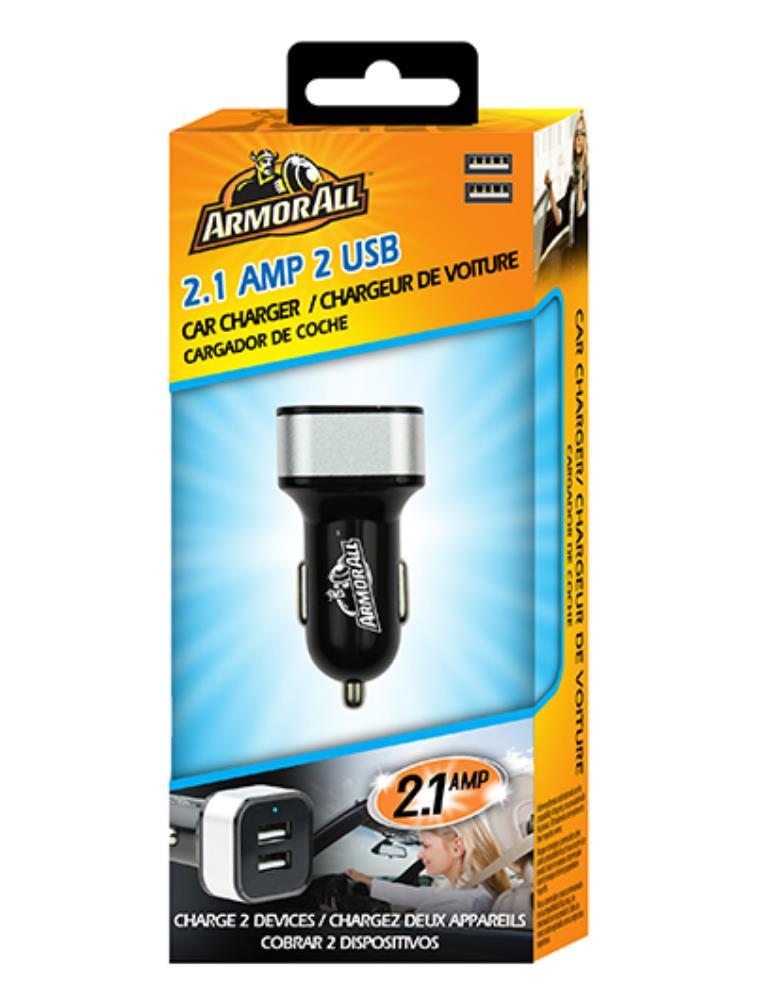 Armor All: 2.1Amp Dual Port USB Car Charger