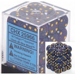 Chessex Speckled 12mm D6 Dice Block: Twilight