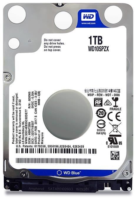 1TB WD Scorpio Blue 2.5" HDD 5400 RPM (Fits PS3+PS4) image