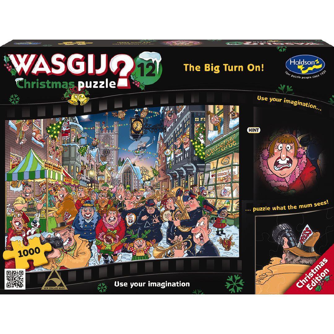 Wasgij: Christmas 12 - The Big Turn On - 1000 Piece Puzzle image