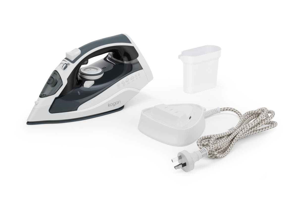 Kogan 2400W DuoGlide Cordless and Corded Steam Iron at Mighty Ape NZ