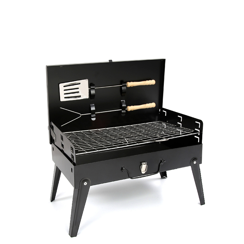 Premium Foldable Portable Charcoal BBQ with Cover and Tools image