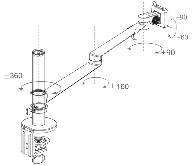 Gorilla Arms Single Monitor Mount image