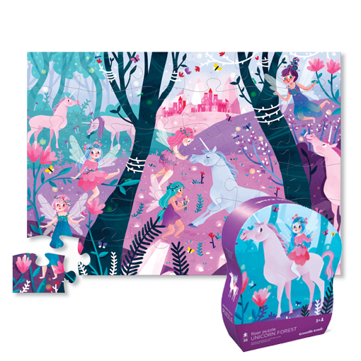 Crocodile Creek: Unicorn Forest Puzzle - 36pc image