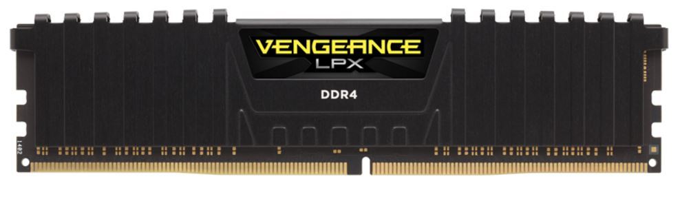 16GB Corsair Vengeance LPX (2x8GB) DDR4 DRAM 2666MHz C16 Memory Kit - Black image