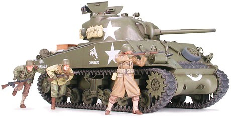 Tamiya M4A3 Sherman 75mm Front Line Breakthrough 1:35 Model Kit