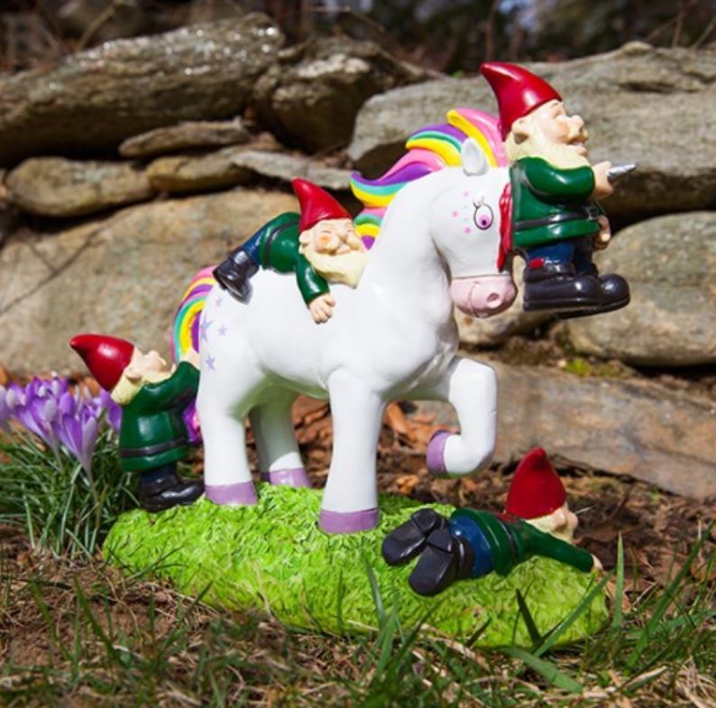 BigMouth Unicorn Gnome Massacre Garden Gnome image