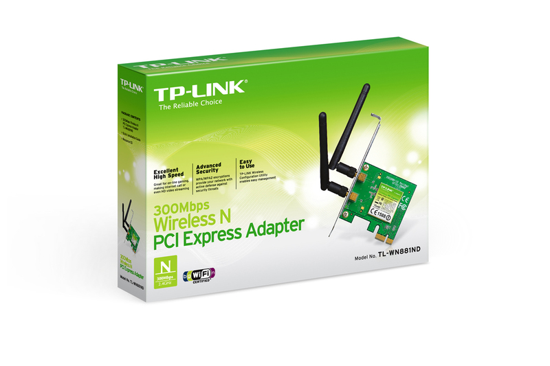 TP-LINK TL-WN881ND 300Mbps Wireless N PCI-E Express Adapter image