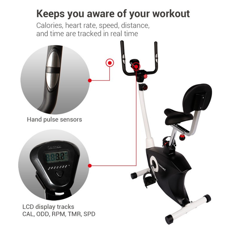 Loctek F206DBT Exercise Bike with Tabletop at Mighty Ape NZ
