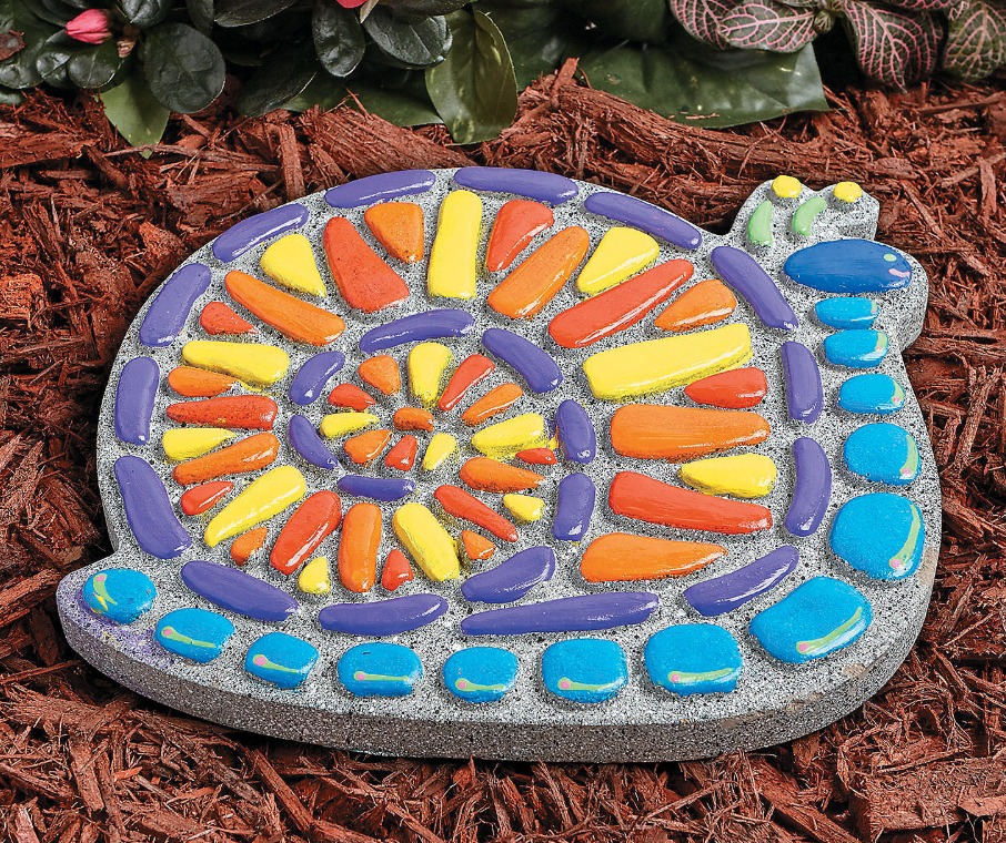 Paint Your Own - Snail Stepping Stone image