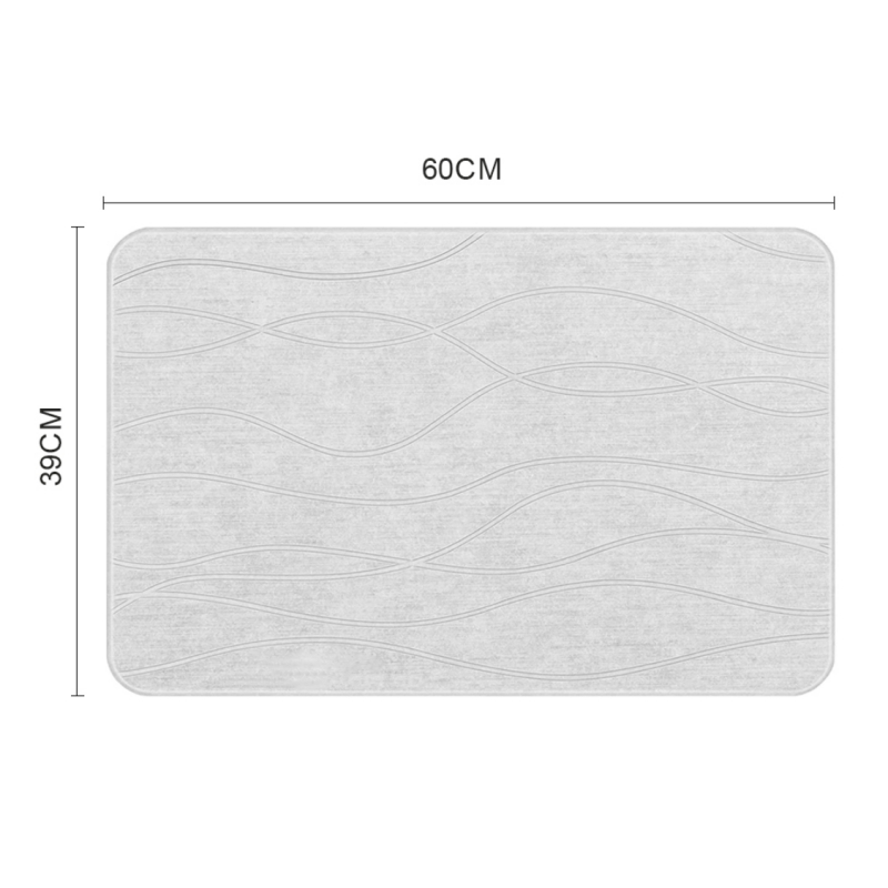 COMFEYA Stone Bathroom Mat Diatomaceous Earth Bathroom Mat at Mighty