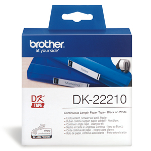 Brother DK-22210 Continuous Length Paper Label Tape (29mm x 30.48m) image