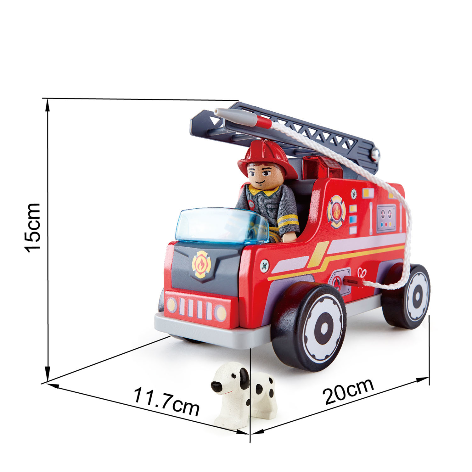 Hape: Fire-Engine - Wooden Playset