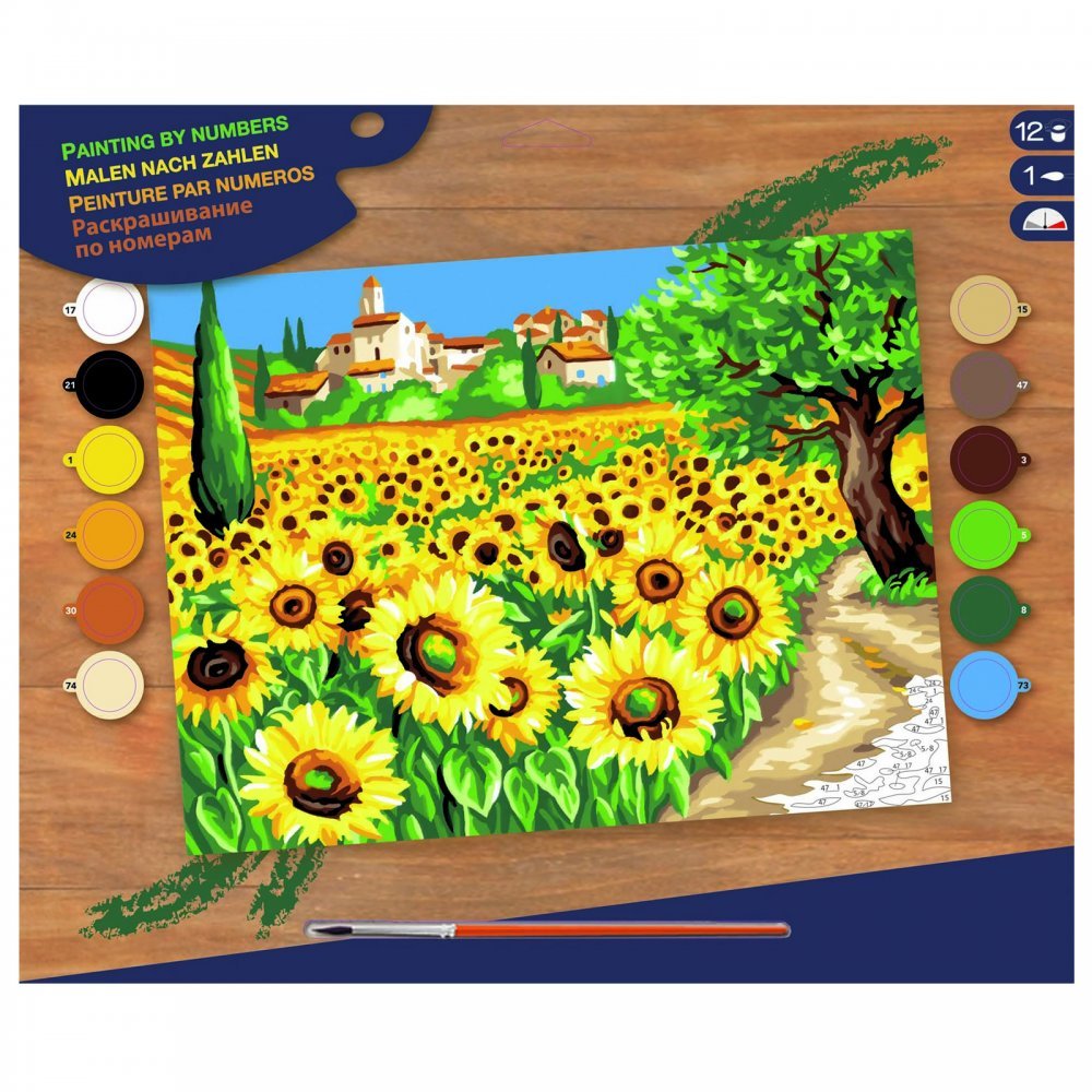 Paint by Numbers - Sunflowers image