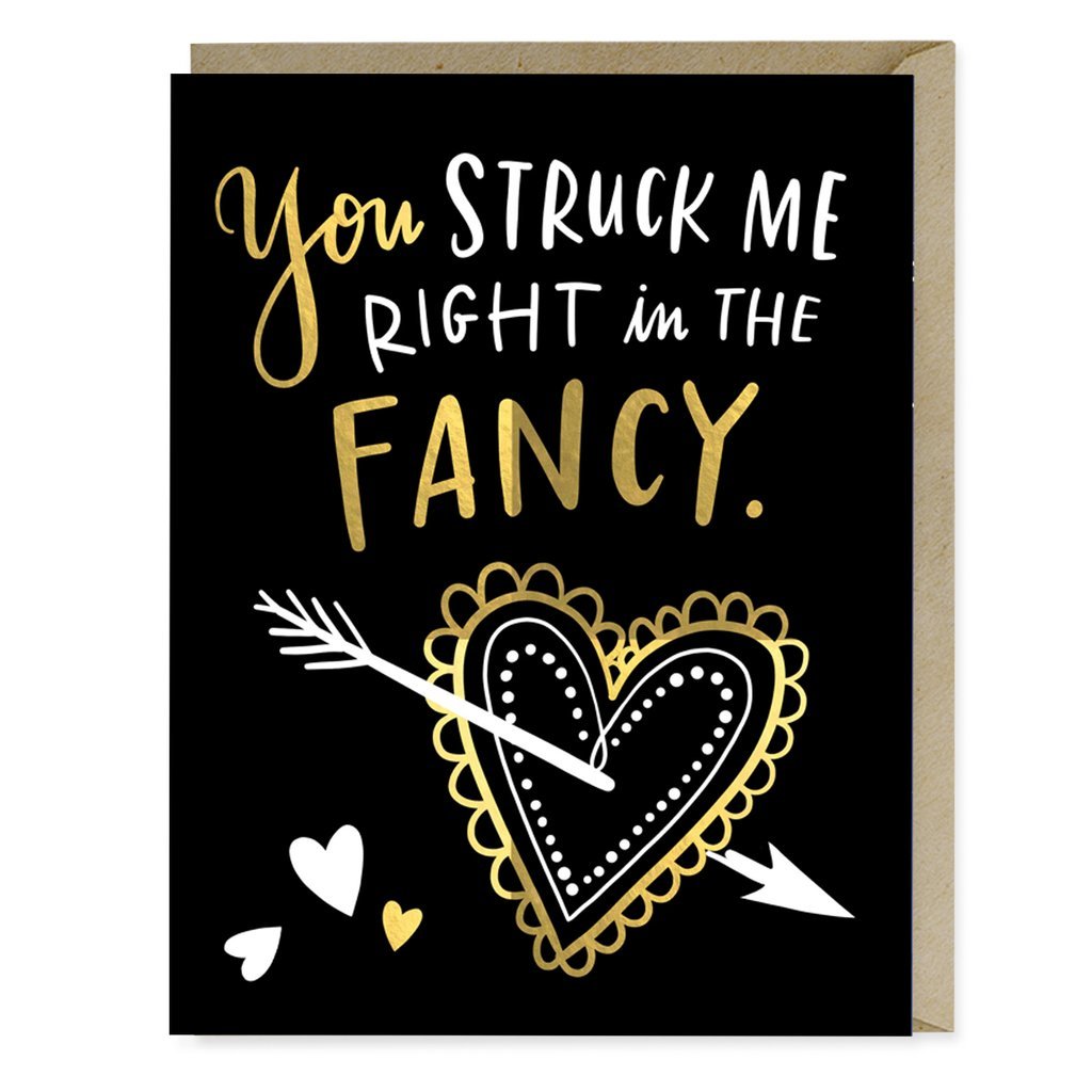 Emily McDowell: You Struck Me Right In The Fancy - Greeting Card image