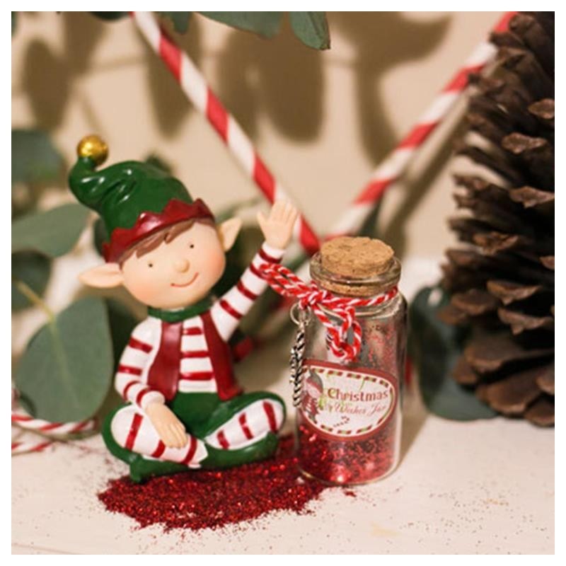 Christmas Elf Figurine With Jar image