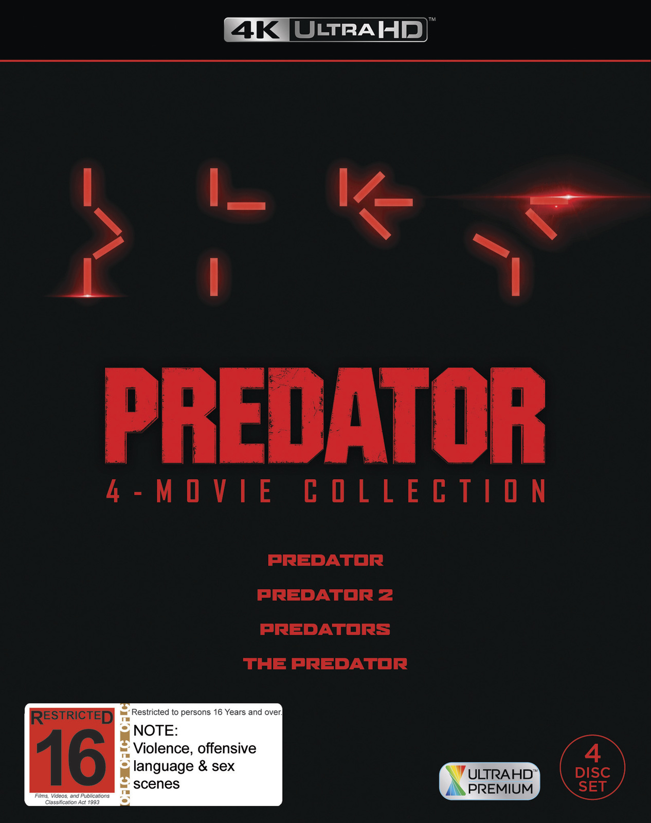 Predator 1-4 Boxset on UHD Blu-ray