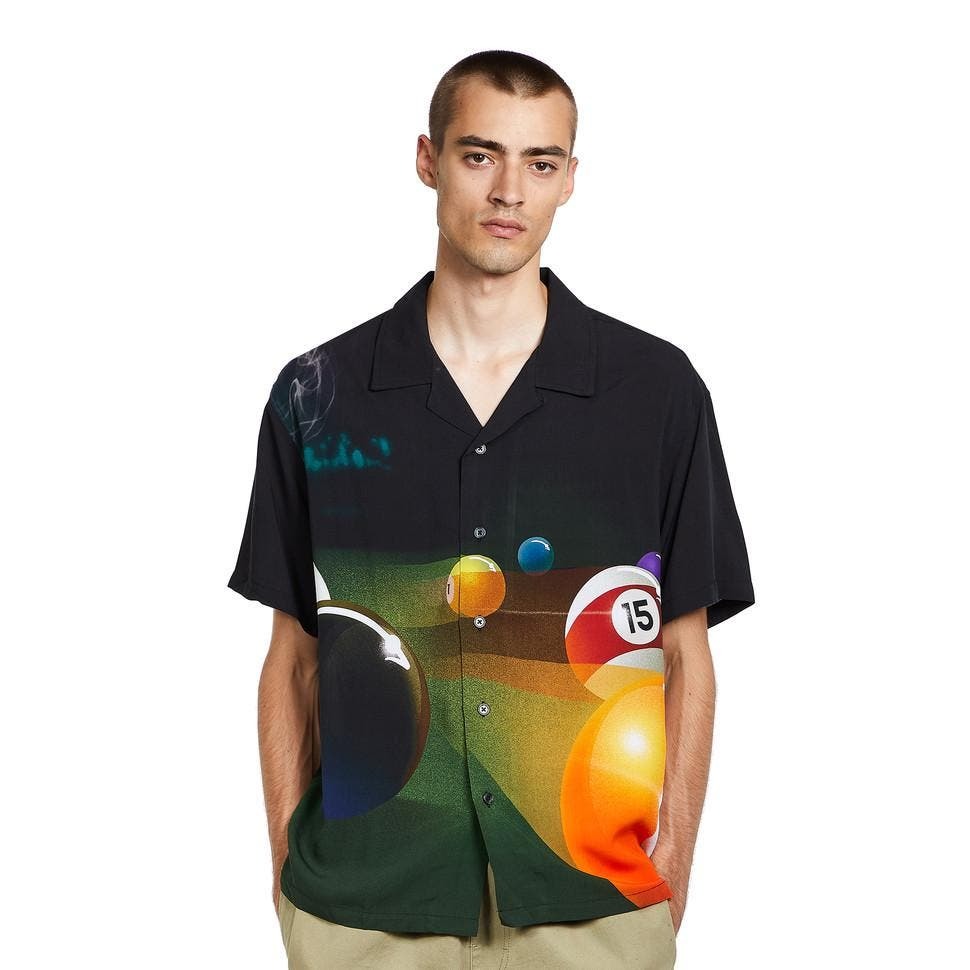Stussy Men's Pool Hall Shirt (Black 