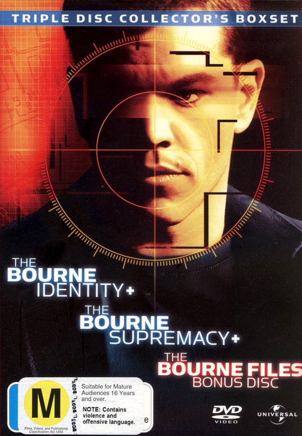 The Bourne Identity / The Bourne Supremacy / The Bourne Files - Triple Disc Collector's Boxset (3 Disc Set) on DVD image