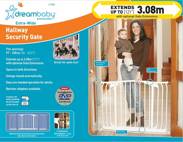 Dream Baby Chelsea Hallway Safety Gate - White image