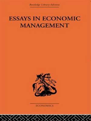 Essays in Economic Management by Alec Cairncross image