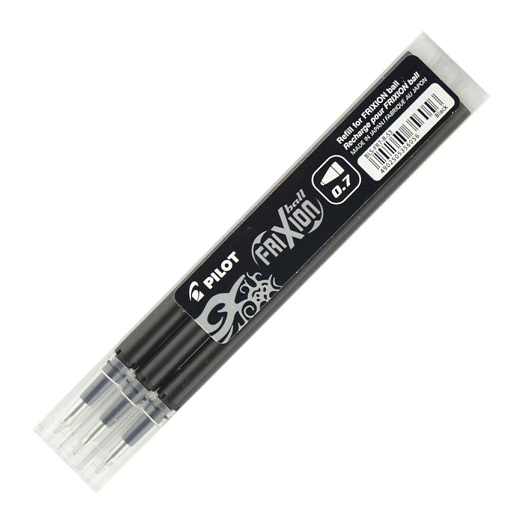 Pilot: Frixion Erasable Fine Refill - Black/3 Pack