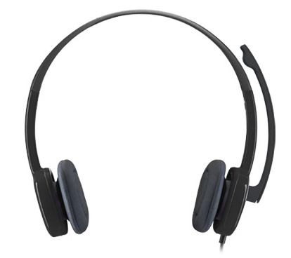 Logitech H151 Single-pin Stereo Headset - Black