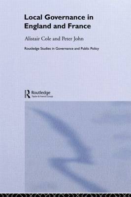 Local Governance in England and France by Alistair Cole image