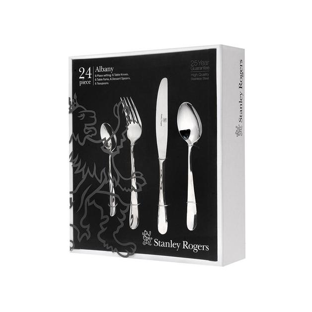 Stanley Rogers Albany Stainless Steel Cutlery Set (24 Piece) at
