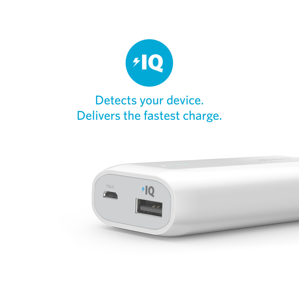 ANKER: Astro E1 5200mAh with 1x PowerIQ 2A port - White image