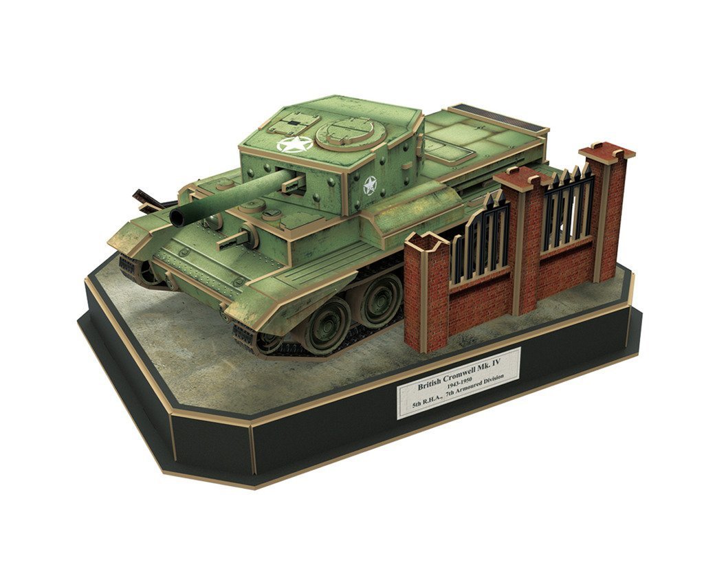 CubicFun: ArmiBuild - British Cromwell Mk. IV - 213 Piece 3D Puzzle image