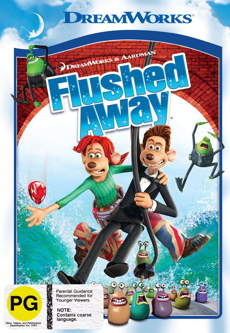 Flushed Away on DVD image