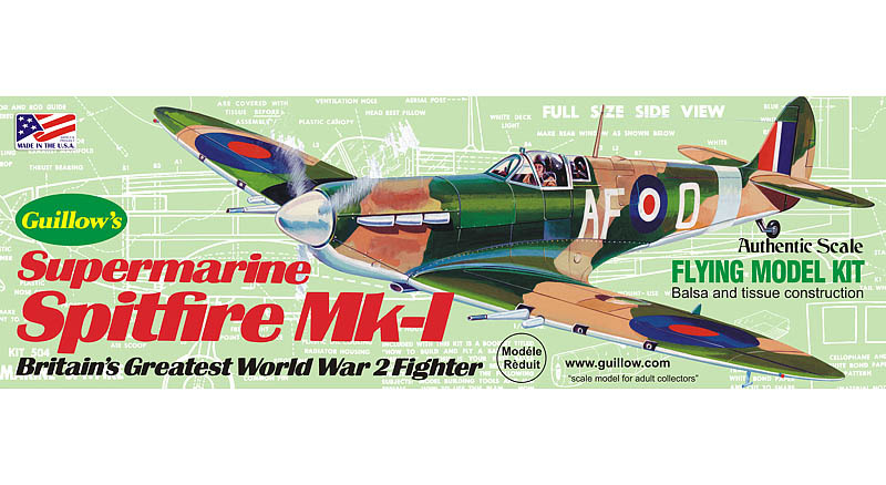 Supermarine Spitfire 1/30 Balsa Model Kit