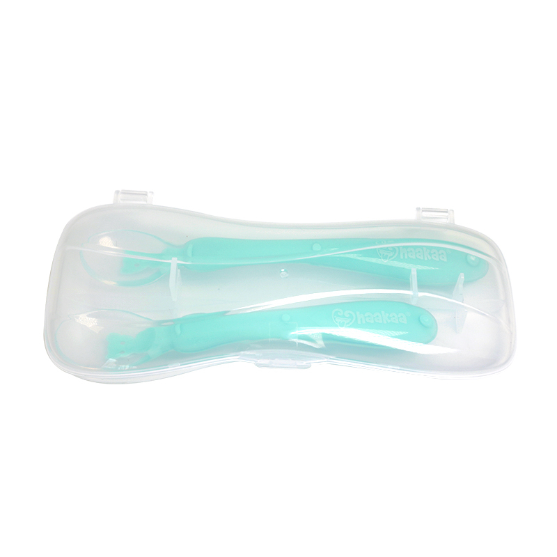 Haakaa: Silicone Spoon Set with Case - Green image