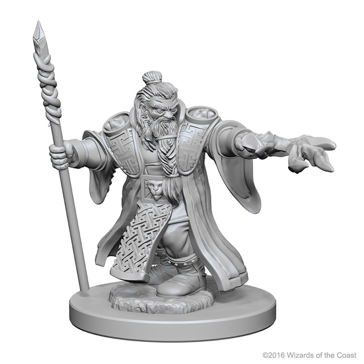 D&D Nolzur's Marvelous: Unpainted Minis - Dwarf Male Wizard image