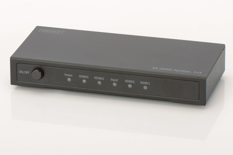 Digitus 4K HDMI 4-Way Powered Splitter image