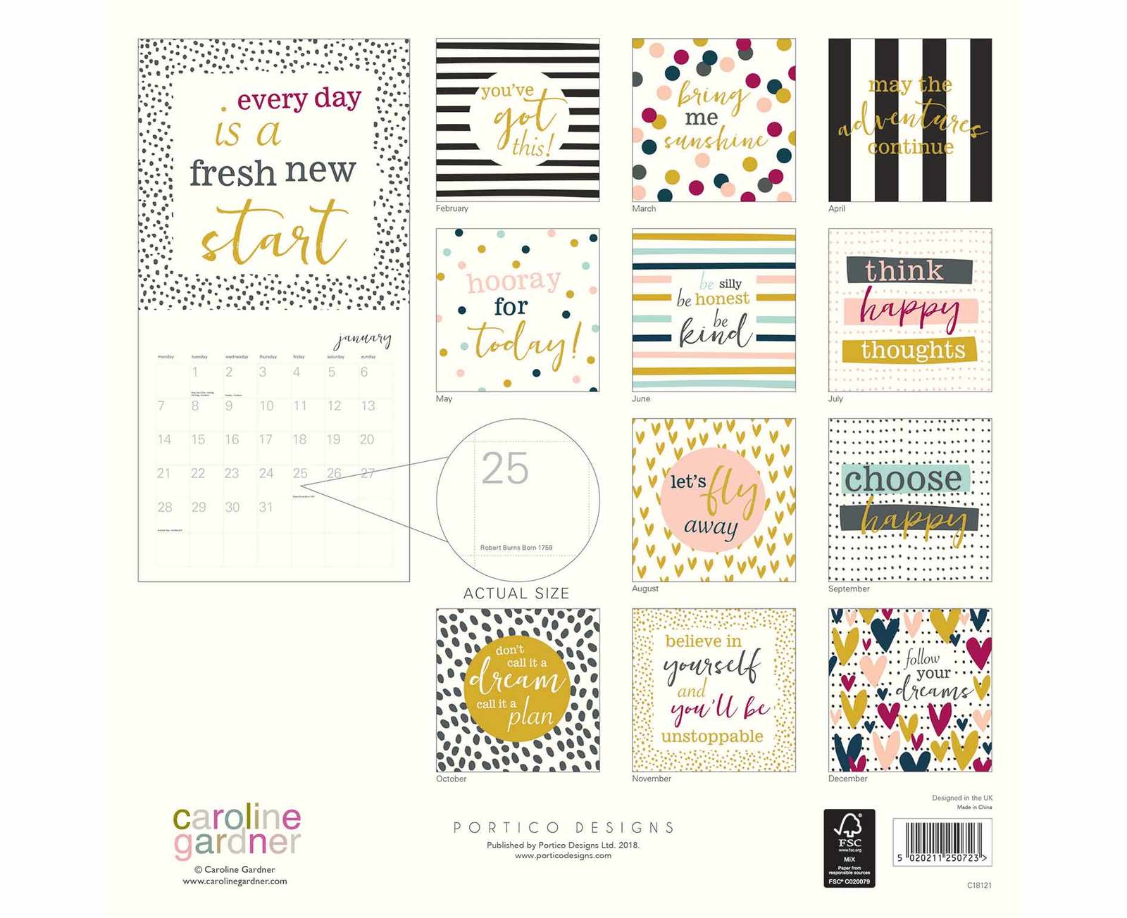 Caroline Gardner: Hey You 2019 Wall Calendar image