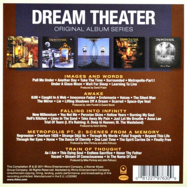 5 Albums in 1 - Original Album Series on CD by Dream Theater