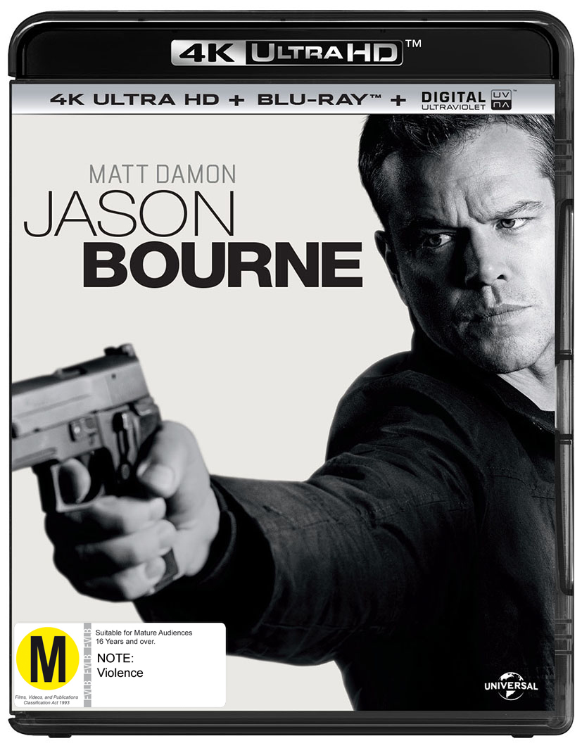 Jason Bourne on Blu-ray, UHD Blu-ray, UV image