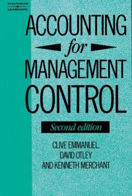 Accounting for Management Control by Clive Emmanuel image