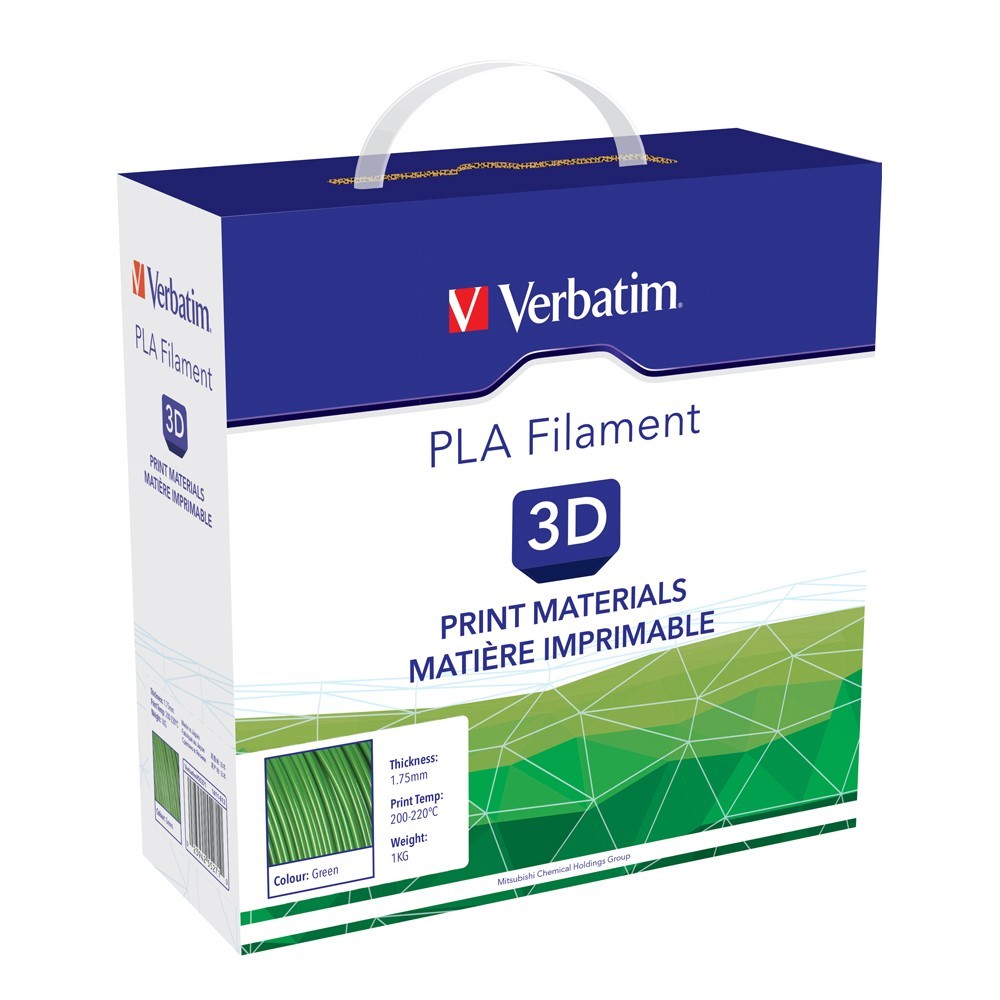 Verbatim 3D Printer PLA 1.75mm Filament - 1kg (Green) image