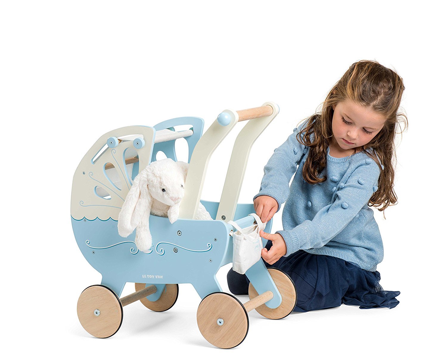 Le Toy Van: Moonlight Pram - Blue image