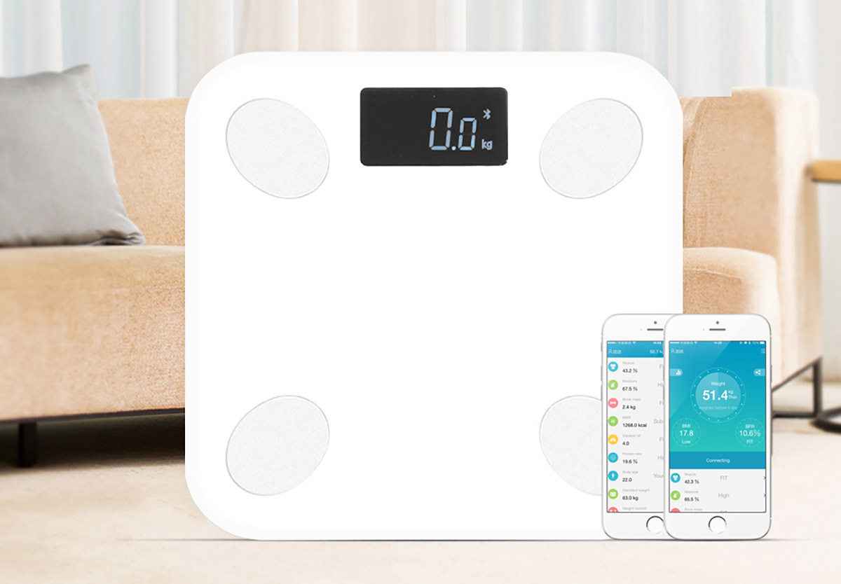 Smart Electronic Body Scale White at Mighty Ape NZ