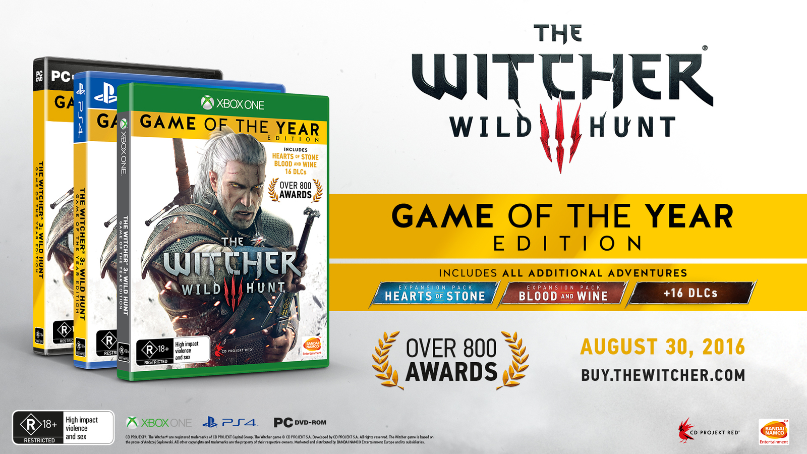 The Witcher 3: Wild Hunt Game of the Year Edition for Xbox One image
