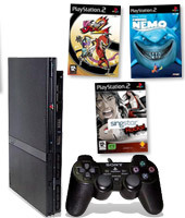 PlayStation 2 Console + SingStar Rocks!, Viewtiful Joe 2 & Finding Nemo for PS2 PlayStation 2 Console + SingStar Rocks!, Viewtiful Joe 2 & Finding Nemo for PS2