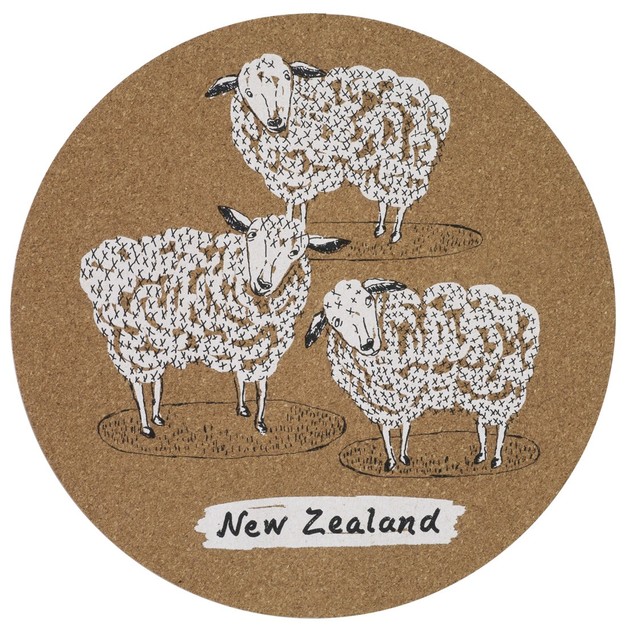 Funky Sheep Cork Placemats (Set/4) at Mighty Ape NZ