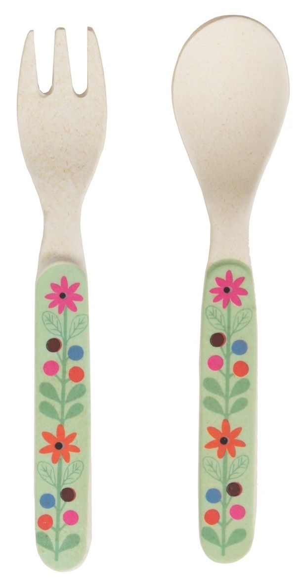 Woodland Friends Kid's Fork & Spoon Set at Mighty Ape NZ
