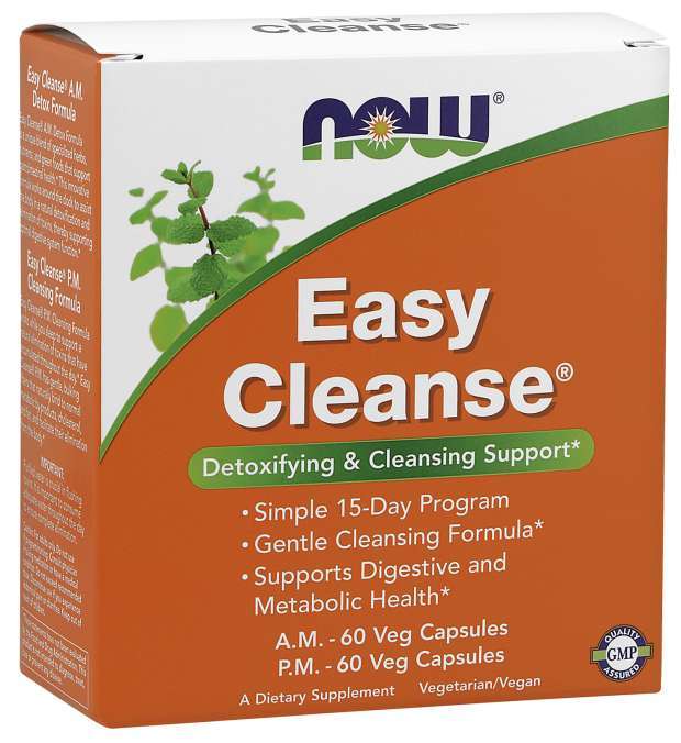 Now Foods Easy Cleanse (2 Bottles, 60 Caps) image