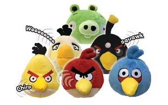 Angry Birds: 5" Plush Toy with Sound - yellow image